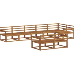 Sale vidaXL Utomhussoffset 8 pcs Massivt Akaciaträ Naturfärg
