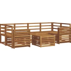 Sale vidaXL Utomhussoffset 7 pcs Massivt Akaciaträ Naturfärg