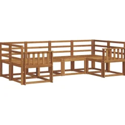 Sale vidaXL Utomhussoffset 6 pcs Massivt Akaciaträ Naturfärg