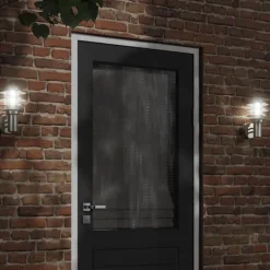 Clearance vidaXL Utomhusvägglampa 2 st rostfritt stål Silver