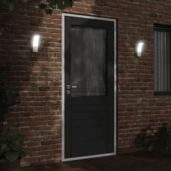 Hot vidaXL Utomhusvägglampa LED gjuten aluminium Vit