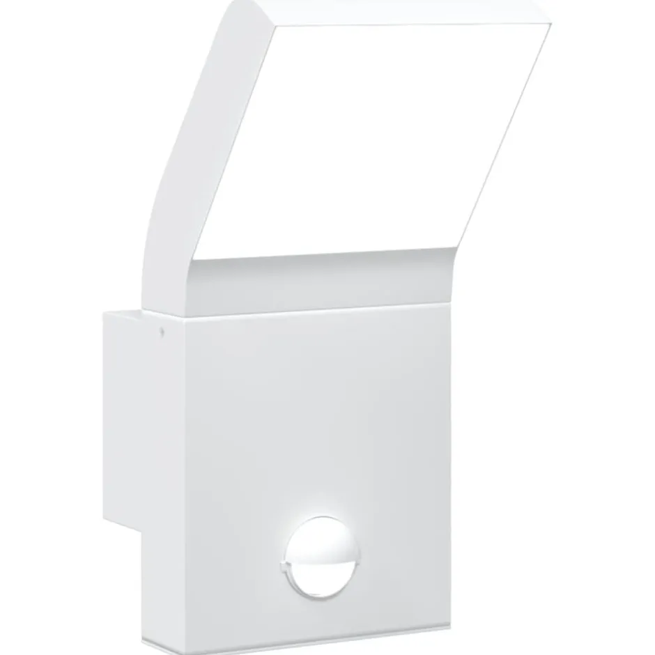 Discount vidaXL Utomhusvägglampa LED med sensor gjuten aluminium Vit