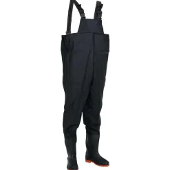 vidaXL Vadarbyxor med stövlar strl. 42 Svart