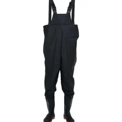 Clearance vidaXL Vadarbyxor med stövlar strl. 41 Svart