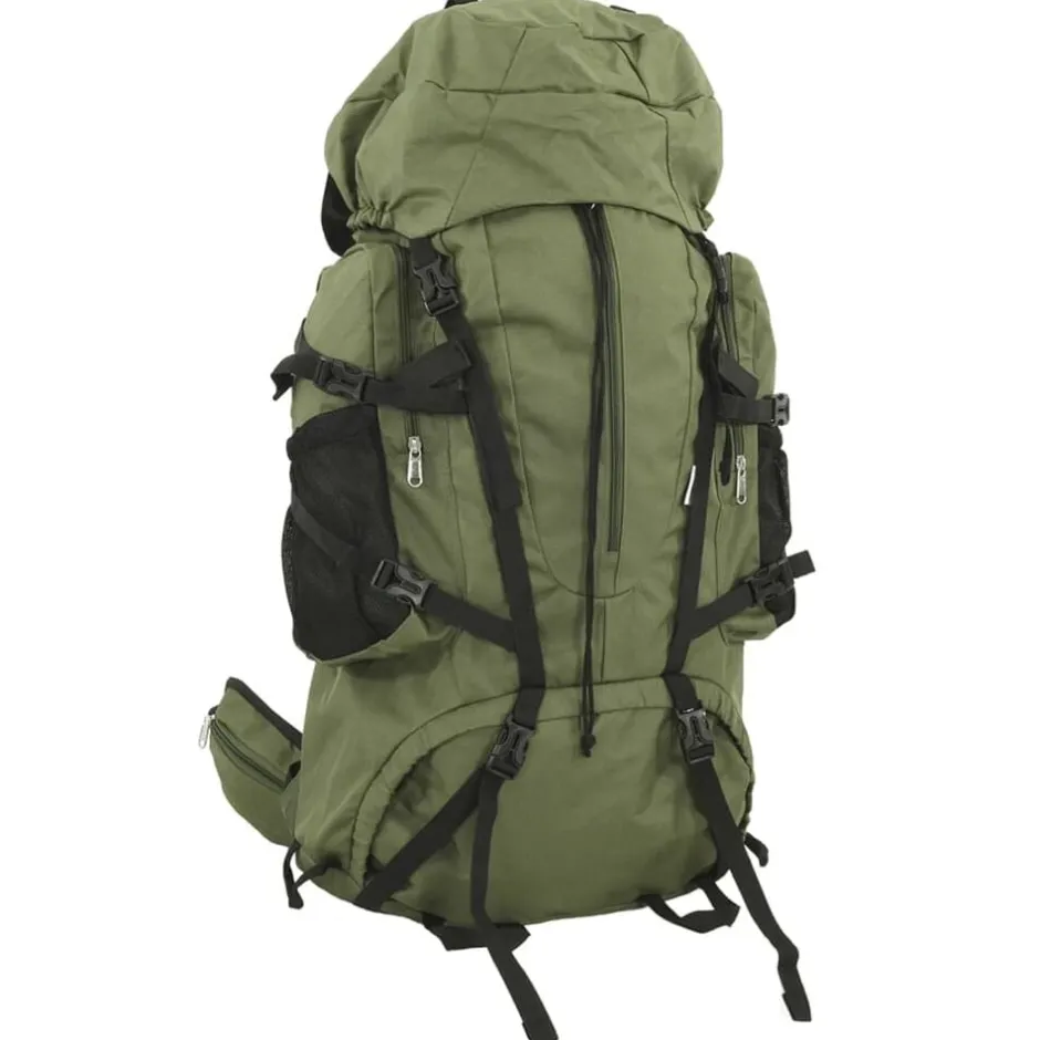 New vidaXL Vandringsryggsäck armé 60 L oxford-tyg Grön