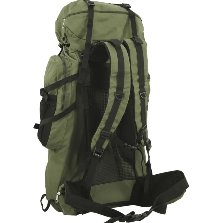 New vidaXL Vandringsryggsäck armé 60 L oxford-tyg Grön