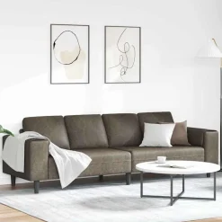 vidaXL Vardagsrumsoffa Mörkgrå 250 x 77 x 76 cm