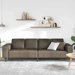 vidaXL Vardagsrumsoffa Mörkgrå 250 x 77 x 76 cm