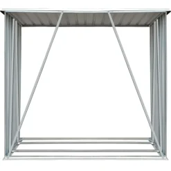 vidaXL Vedskjul galvaniserat stål 163x83x154 cm antracit