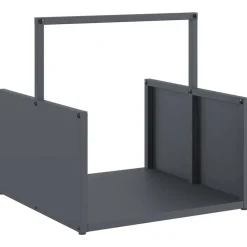 vidaXL Vedställ antracit 40x40x40 cm kallvalsat stål