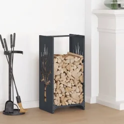 vidaXL Vedställ antracit 40x30x80 cm kallvalsat stål