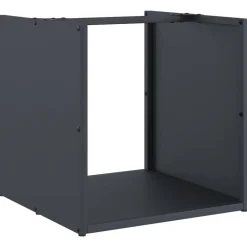 vidaXL Vedställ antracit 40x40x40 cm kallvalsat stål