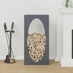 Discount vidaXL Vedställ 50x23x100 cm kallvalsat stål Antracit