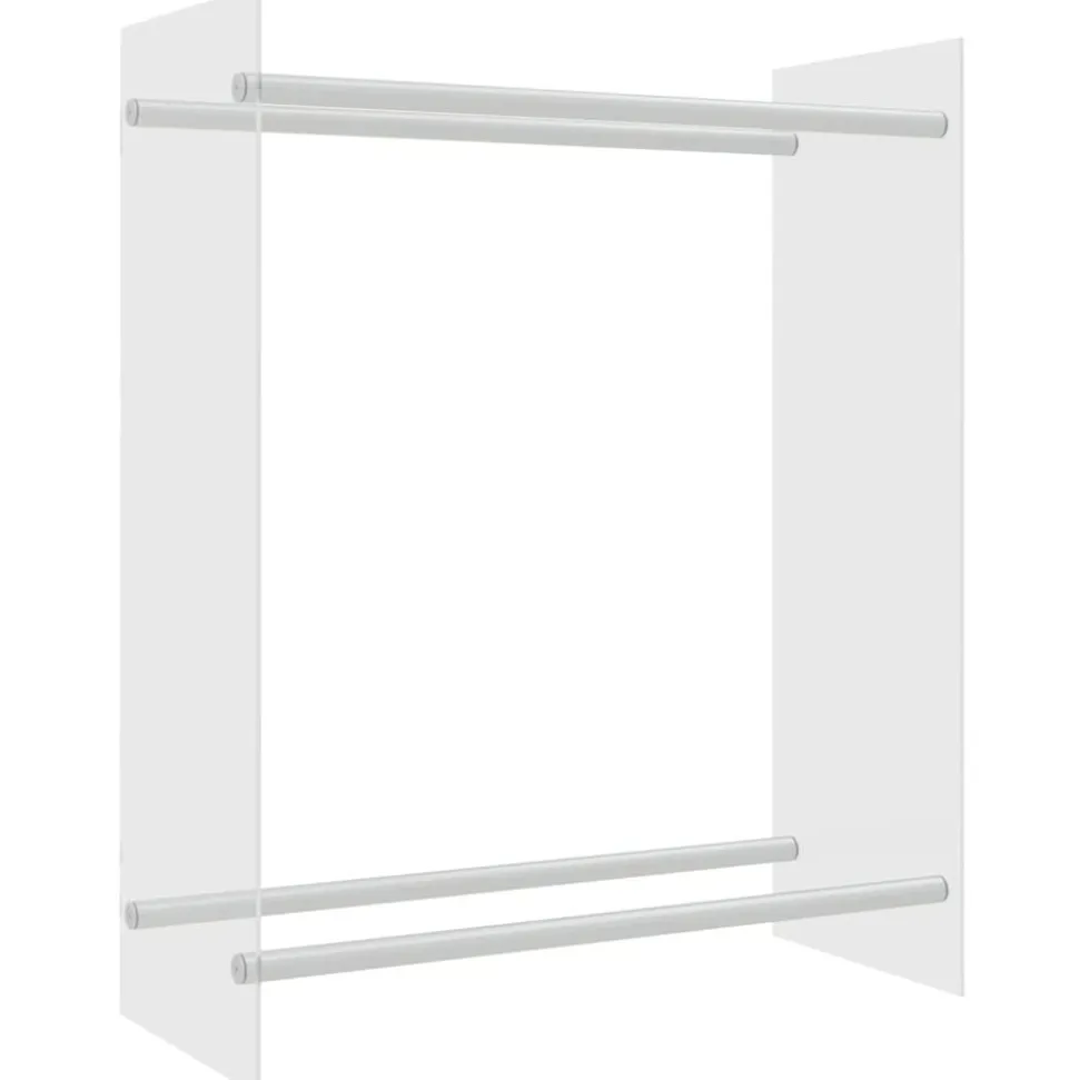 vidaXL Vedställ genomskinlig 80x35x100 cm härdat glas