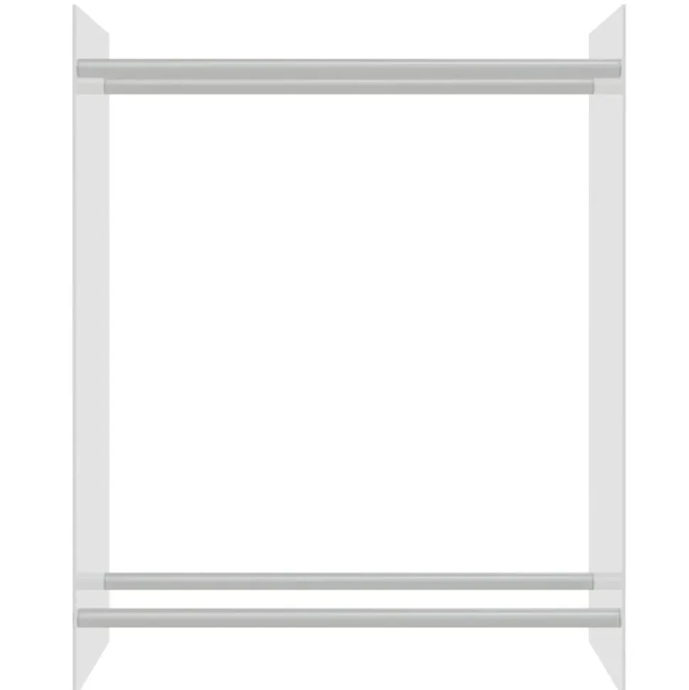 vidaXL Vedställ genomskinlig 80x35x100 cm härdat glas