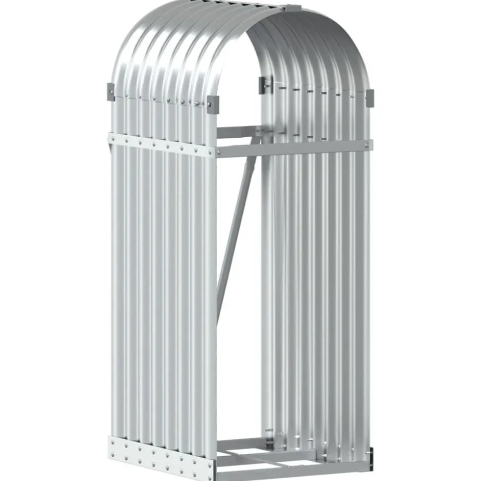 vidaXL Vedställ silver 40x45x100 cm galvaniserat stål