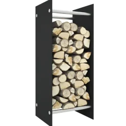 vidaXL Vedställ svart 40x35x100 cm härdat glas