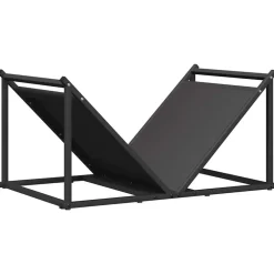Online vidaXL Vedställ 70x43x34,5 cm kallvalsat stål Svart