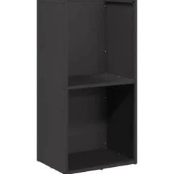vidaXL Vedställ 40x30x80 cm kallvalsat stål Svart