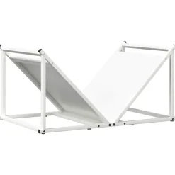 vidaXL Vedställ vit 70x43x34,5 cm kallvalsat stål