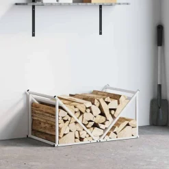 vidaXL Vedställ vit 70x43x34,5 cm kallvalsat stål