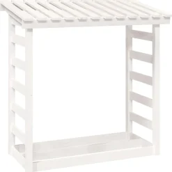 Online vidaXL Vedställ 108x64,5x110 cm massiv furu Vit