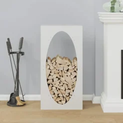 Discount vidaXL Vedställ 50x23x100 cm kallvalsat stål Vit