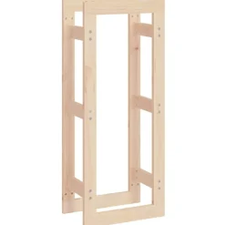 vidaXL Vedställ 41x25x100 cm massiv furu