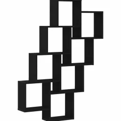 Sale vidaXL Vägg hylla 90 x 15 x 119,5 cm Konstruerat trä Svart ek