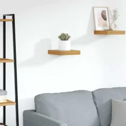 vidaXL Vägg hylla Väggmonterad Brun 23 x 23,5 x 4 cm Konstruerat trä
