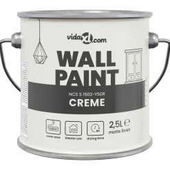 vidaXL Väggfärg Brun 2,5 L Väggprint