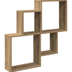Discount vidaXL Vägghylla 80x15x78,5 cm konstruerat trä artisan ek