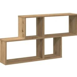 vidaXL Vägghylla artisian ek 100x18x53 cm konstruerat trä artisan ek
