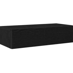 Discount vidaXL Vägghylla med lådor 60x26,5x15 cm konstruerat trä Svart