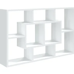 Best vidaXL Vägghylla 85x16x52,5 cm konstruerat trä Vit