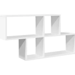 Clearance vidaXL Vägghylla 100x20x53 cm konstruerat trä Vit