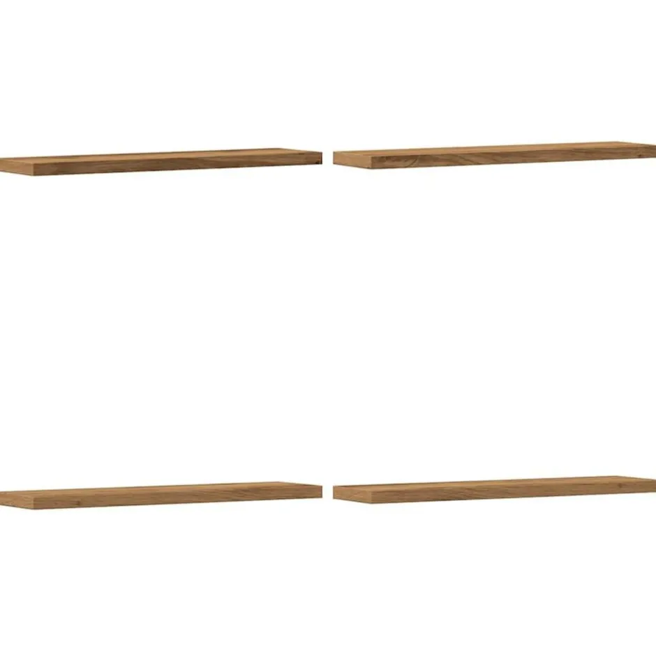 Discount vidaXL Vägghyllor 4 st 40x10x1,5 cm konstruerat trä Artisan ek