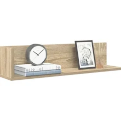 Outlet vidaXL Vägghyllor 2 st sonoma-ek 75x16,5x16,5 cm konstruerat trä Sonoma ek