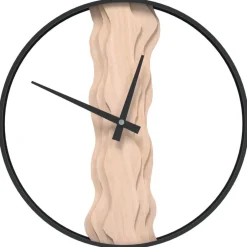 Best vidaXL Väggklocka Ø35 cm järn och ekträ Brun