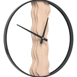 Best vidaXL Väggklocka Ø35 cm järn och ekträ Brun