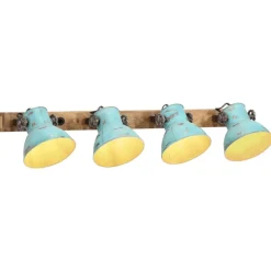 Sale vidaXL Vägglampa 25 W nött 90x25 cm E27 Blå