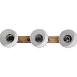 vidaXL Vägglampa 25 W nött 65x25 cm E27 Blå
