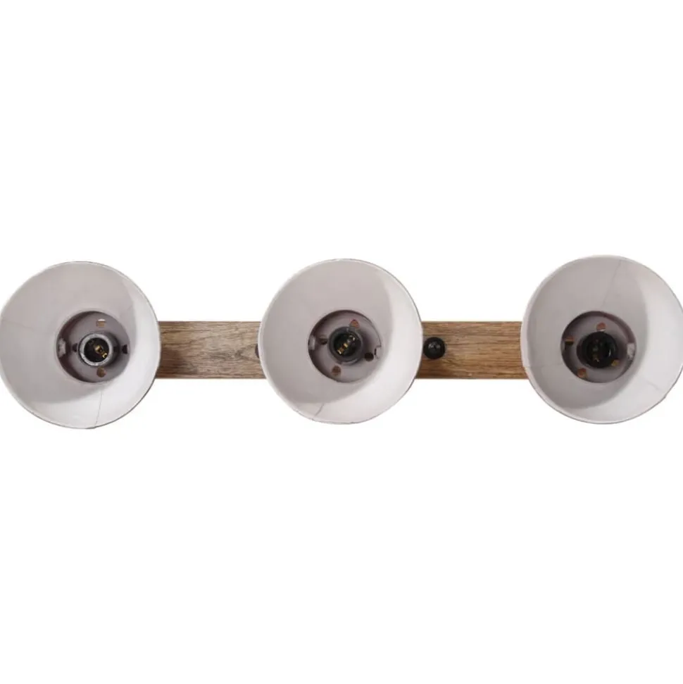 vidaXL Vägglampa 25 W nött röd 65x25 cm E27