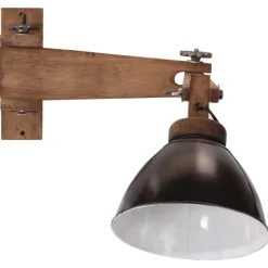 Best vidaXL Vägglampa 25 W E27 Svart