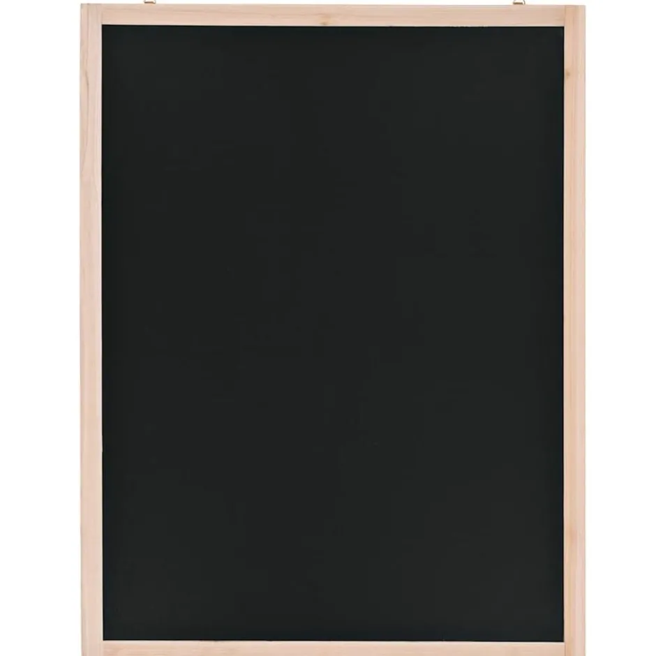 Clearance vidaXL Väggmonterad griffeltavla cedarträ 60x80 cm