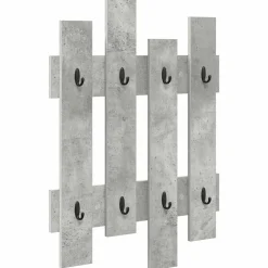 Outlet vidaXL Väggmonterad Klädhängare Väggmonterad 60 x 3 x 82 cm Betonggrå