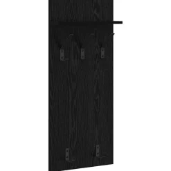 Clearance vidaXL Väggmonterad Klädhängare med hylla 40 x 10 x 90 cm Svart ek