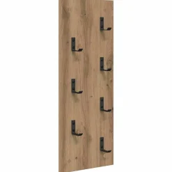 vidaXL Väggmonterad Klädhängare Artisan Ek 30 x 1,5 x 80 cm