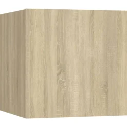 vidaXL Väggmonterad tv-bänk sonoma-ek 30,5x30x30 cm