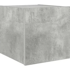Sale vidaXL Väggmonterad tv-bänk LED 30,5x35x30 cm Betonggrå